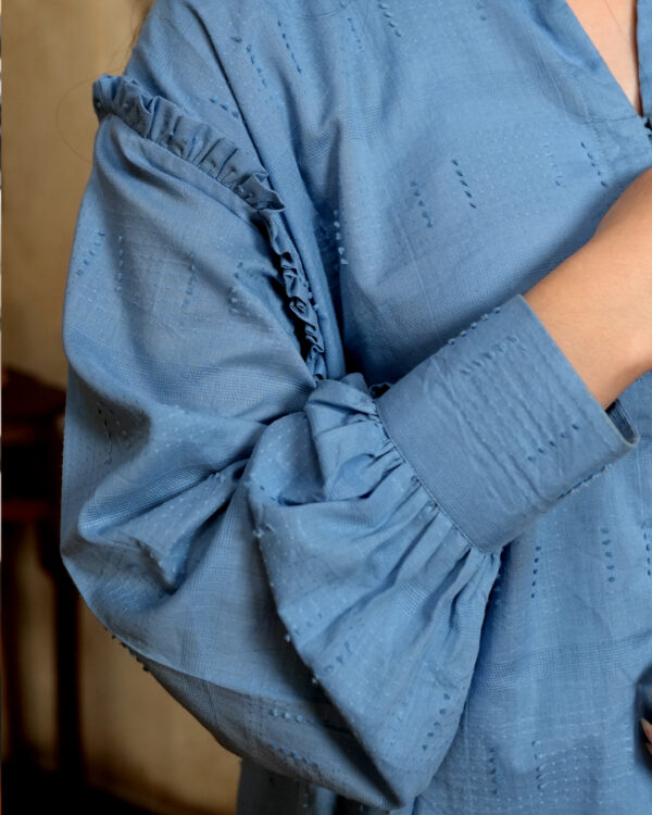 Button-up Blue Co-Ord Set - Image 4