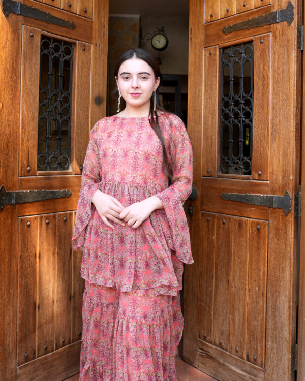 Dandelion Floral Gharara Set - Image 4