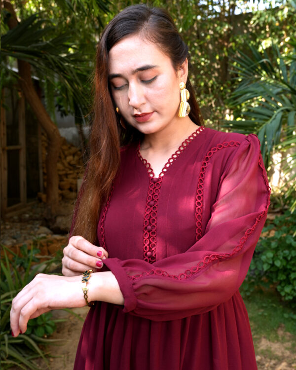 Scarlet Frilled Dress - Image 5