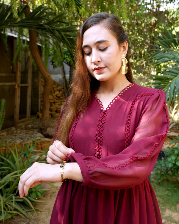 Scarlet Frilled Dress - Image 6
