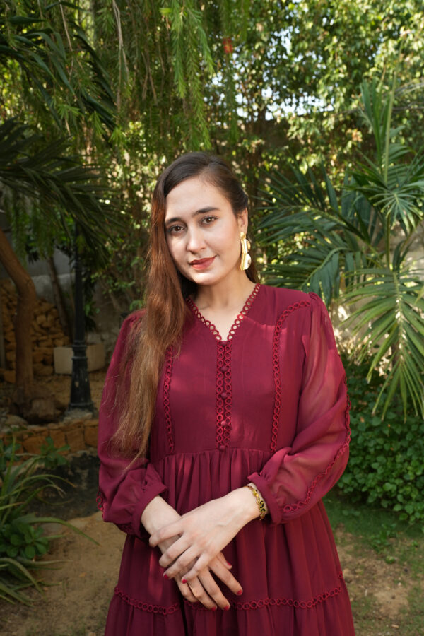 Scarlet Frilled Dress - Image 2