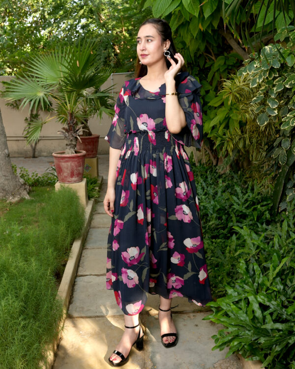 China Rose Floral Maxi - Image 3