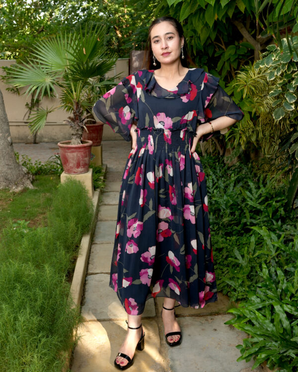 China Rose Floral Maxi - Image 4