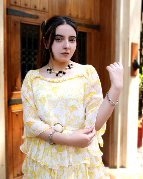 Hazy Floral Boho Dress - Image 4