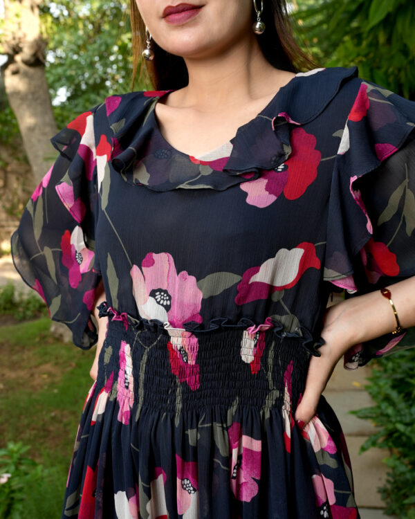 China Rose Floral Maxi - Image 5